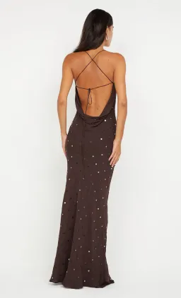 Bec & Bridge Arielle Slip Maxi Dress Dark Chocolate Size 10 for rent on The Volte - image 4