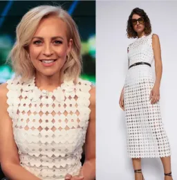 Scanlan Theodore Daisy Lace Midi Dress White Size 8 for rent on The Volte - image 4