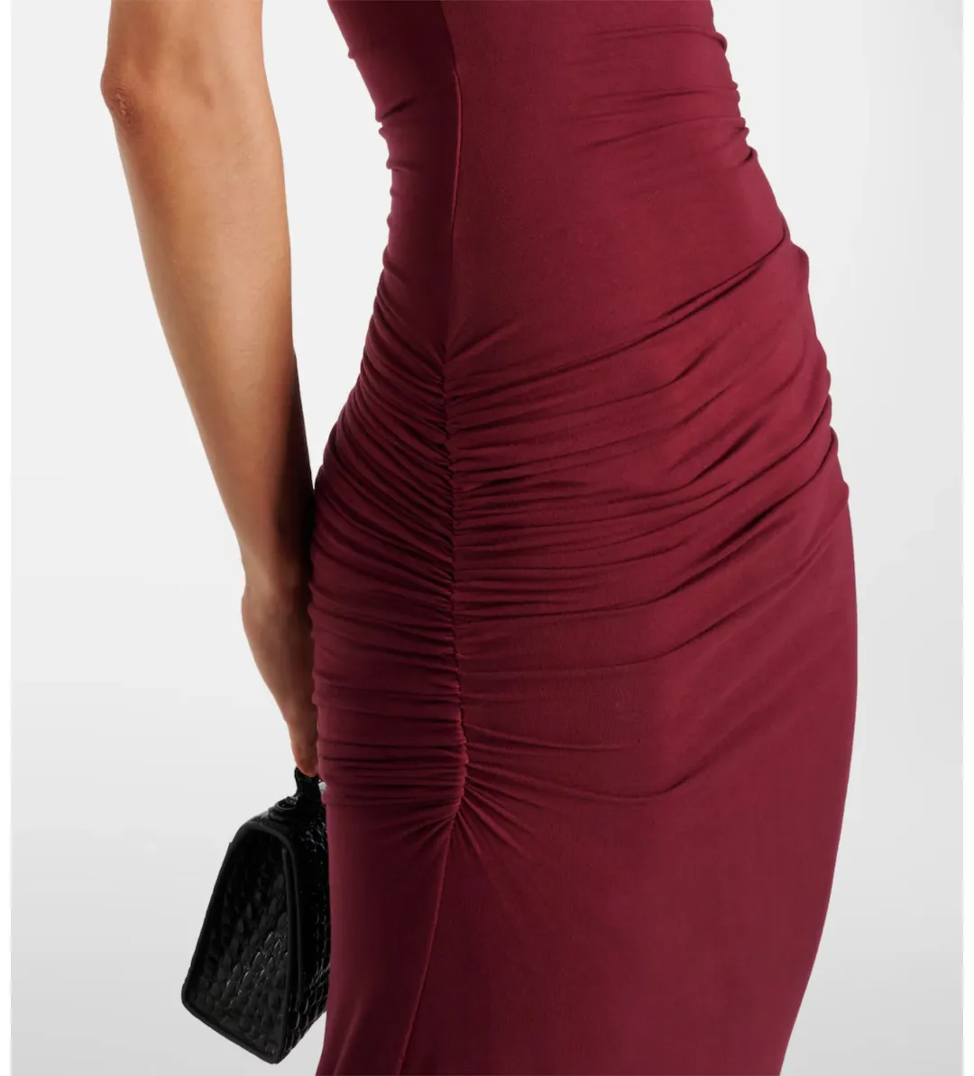 Entire Studios Pillar Ruched Gown in Red Size 6 for rent on The Volte - main image
