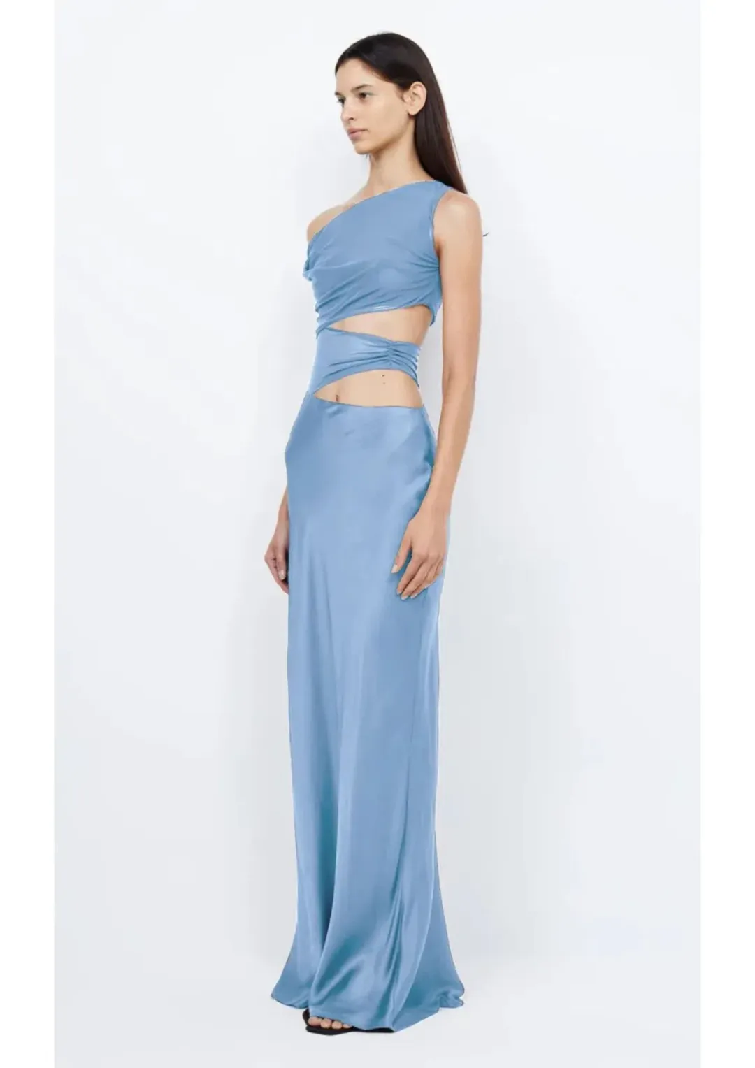 Bec & Bridge Whorl Asym Maxi Dress in Blue Size 16 for rent on The Volte - main image