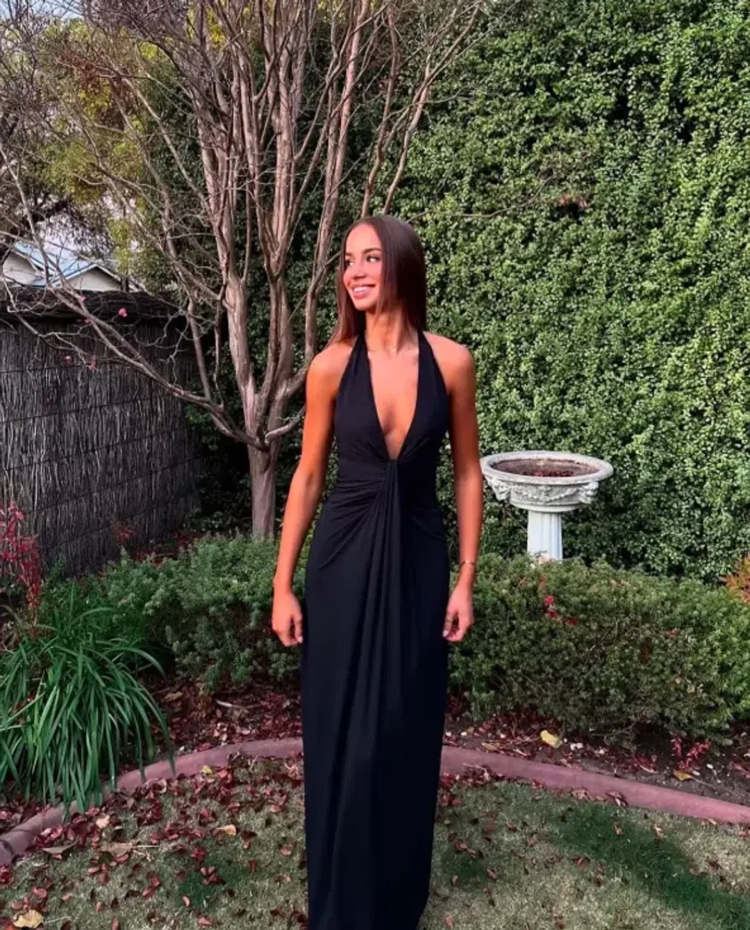 Bec And Bridge Tillie Drape Maxi Dress In Black Size 6  / XS for rent on The Volte - main image