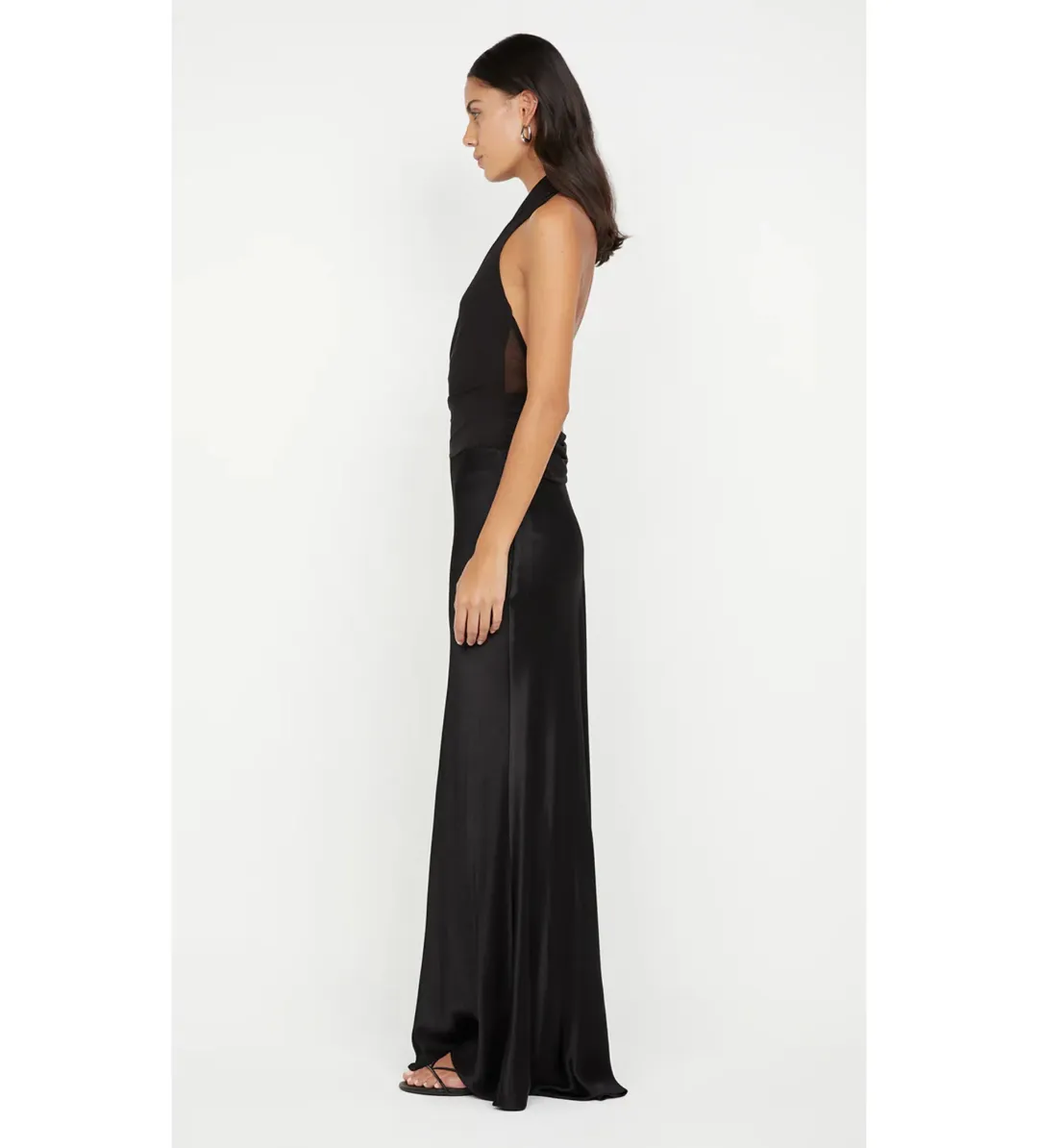 Bec and Bridge Ida Halter Asymmetrical Maxi in Black Size S/AU 8 for rent on The Volte - main image