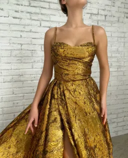 Teuta Matoshi Autumn Leaves Gown for rent on The Volte - image 6
