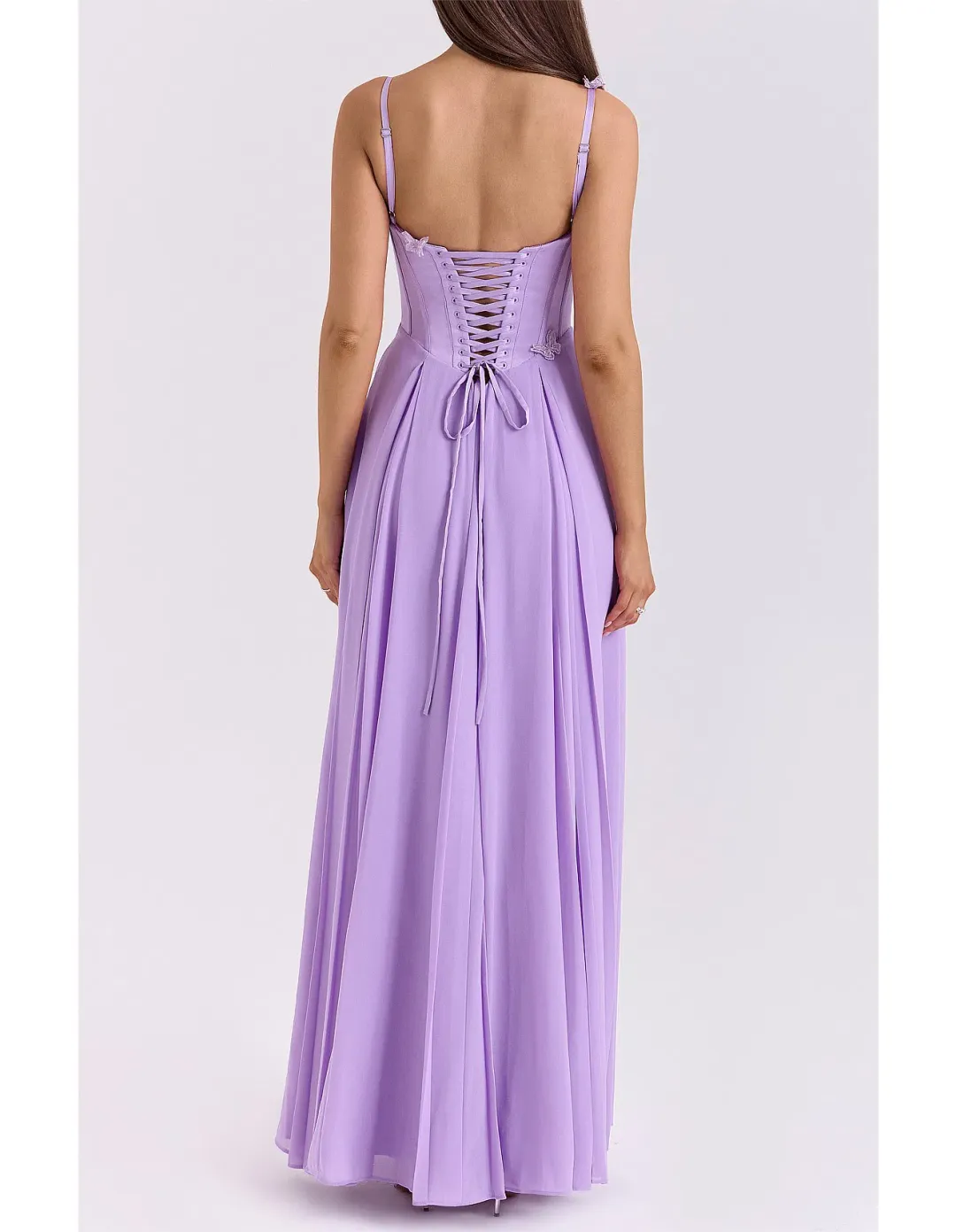 House of CB Pascha butterfly Corset Maxi Dress in Orchid Size 8/S for rent on The Volte - main image
