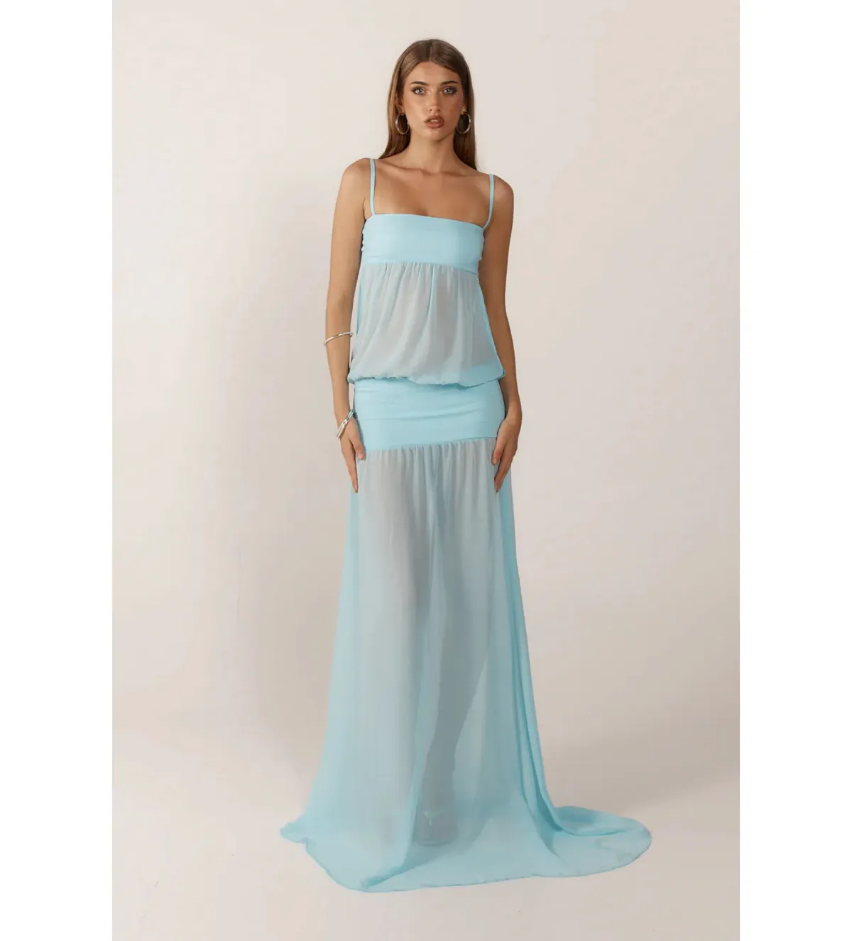 Ance Gria Romeo Gown Aqua Size 8 for rent on The Volte - main image