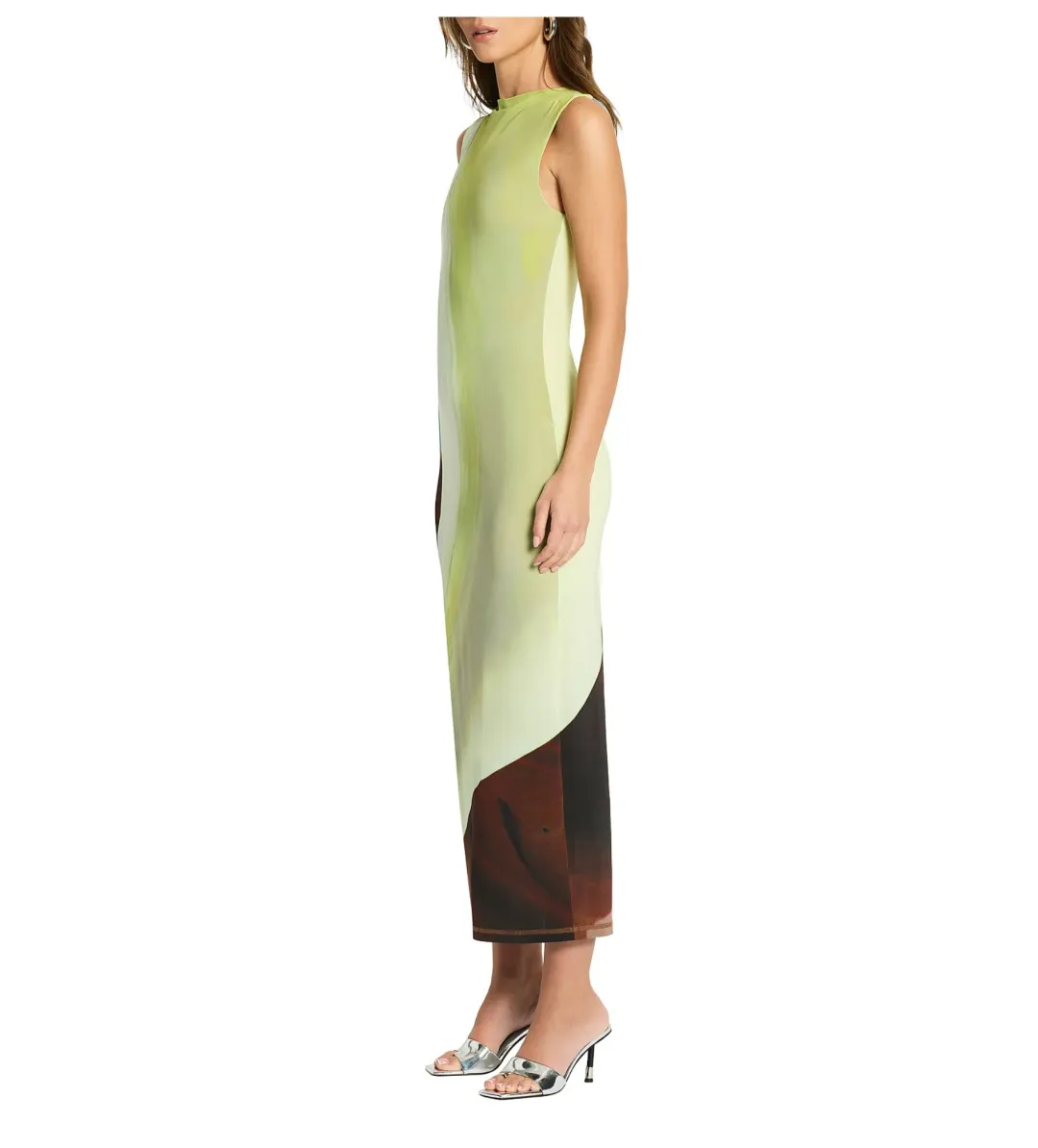 Sass & Bide Dissimulation Jersey Midi Dress Multi Size 8/XS for rent on The Volte - main image