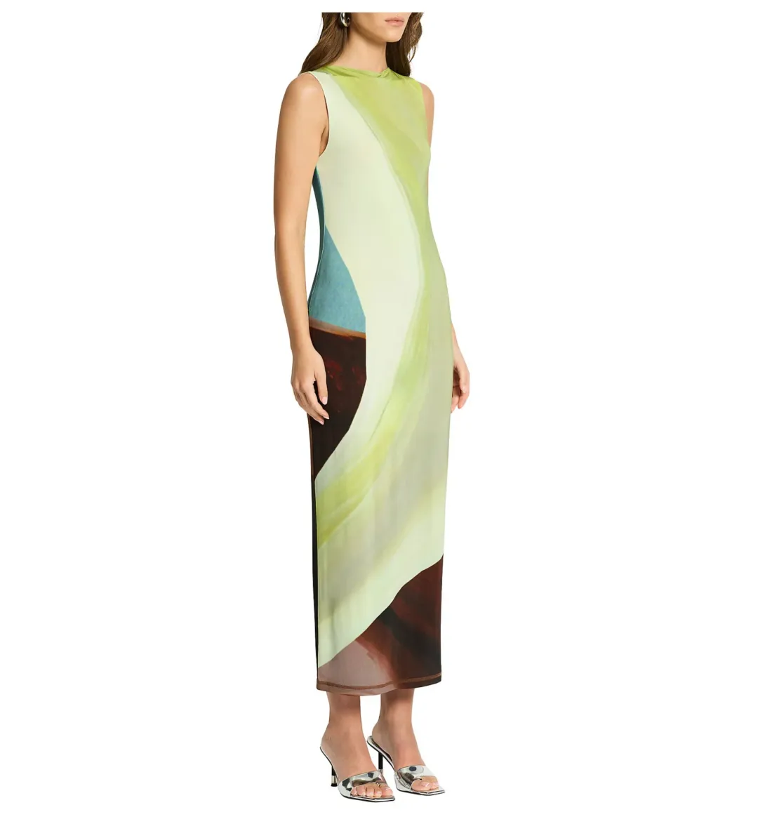 Sass & Bide Dissimulation Jersey Midi Dress Multi Size 8/XS for rent on The Volte - main image