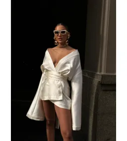 Khirzad Femme Rio Nina Robe Short Ivory Size S AU 8 for rent on The Volte - image 7