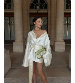 Khirzad Femme Rio Nina Robe Short Ivory Size S AU 8 for rent on The Volte - image 4
