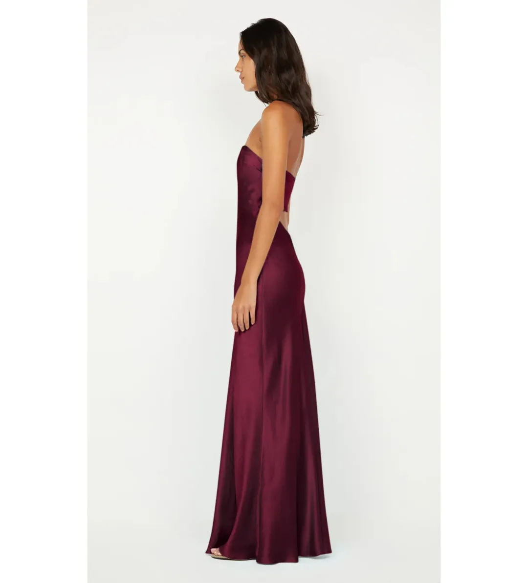 Bec and Bridge Cinder Strapless Maxi Dress in Plum Size S / AU 8 ❤️ for rent on The Volte - main image