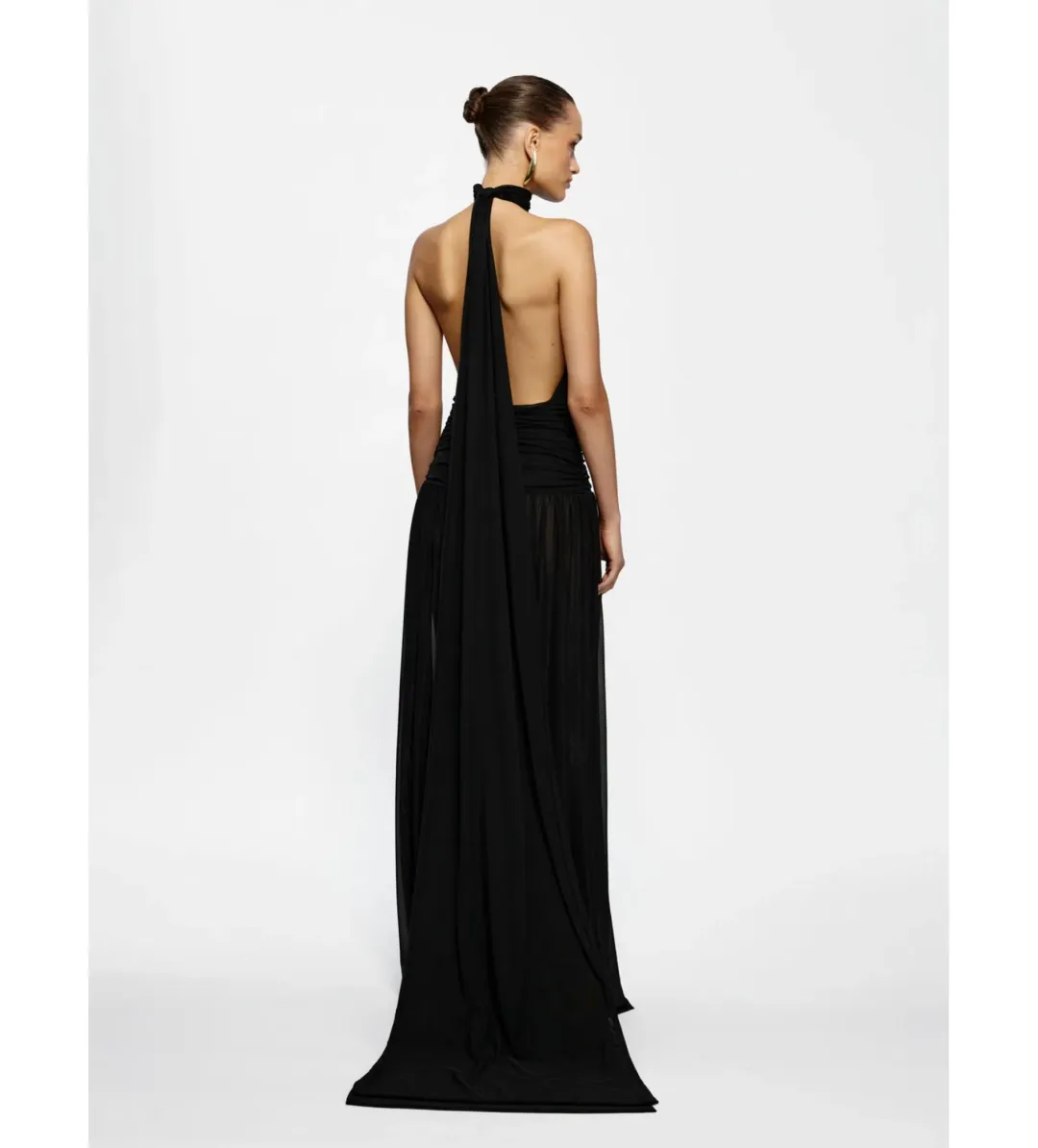 Effie Kats Verity Maxi Gown in Black Size 8 for rent on The Volte - main image