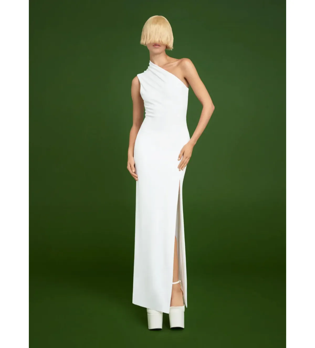 Solace London Averie Maxi Dress Cream Size AU 8 for rent on The Volte - main image
