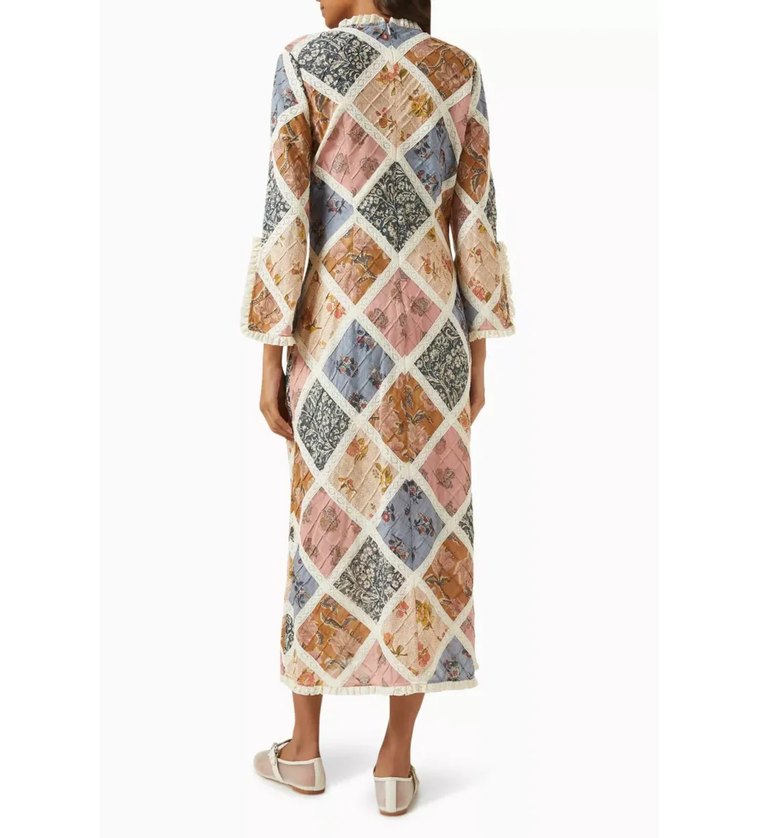 Zimmermann Tallow Lace Trim Midi Dress Multi Size 3 / Size  AU 14 for rent on The Volte - main image