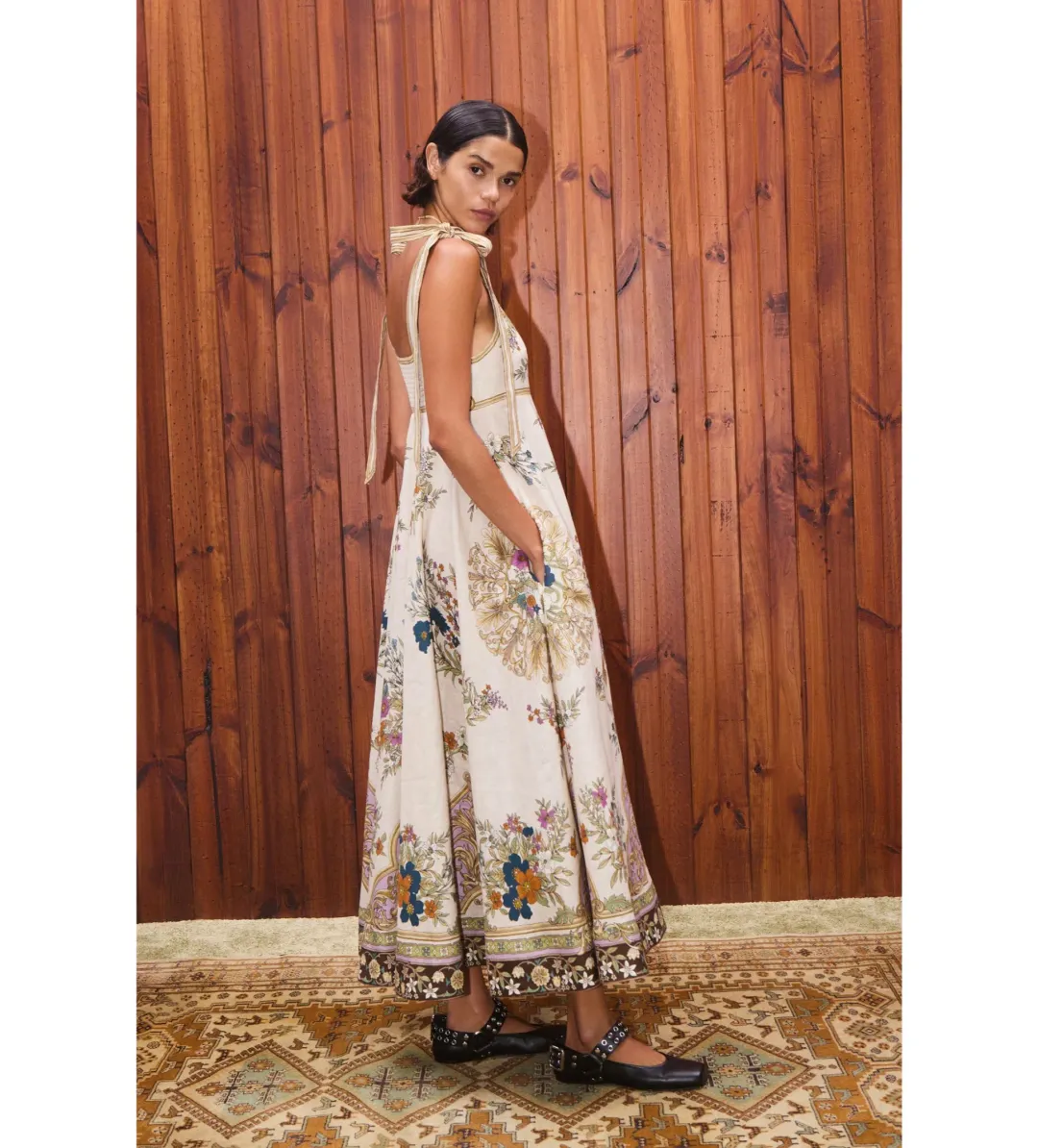 Antoinette Ballet Sundress Maxi Dress Multi Size 14 for rent on The Volte - main image