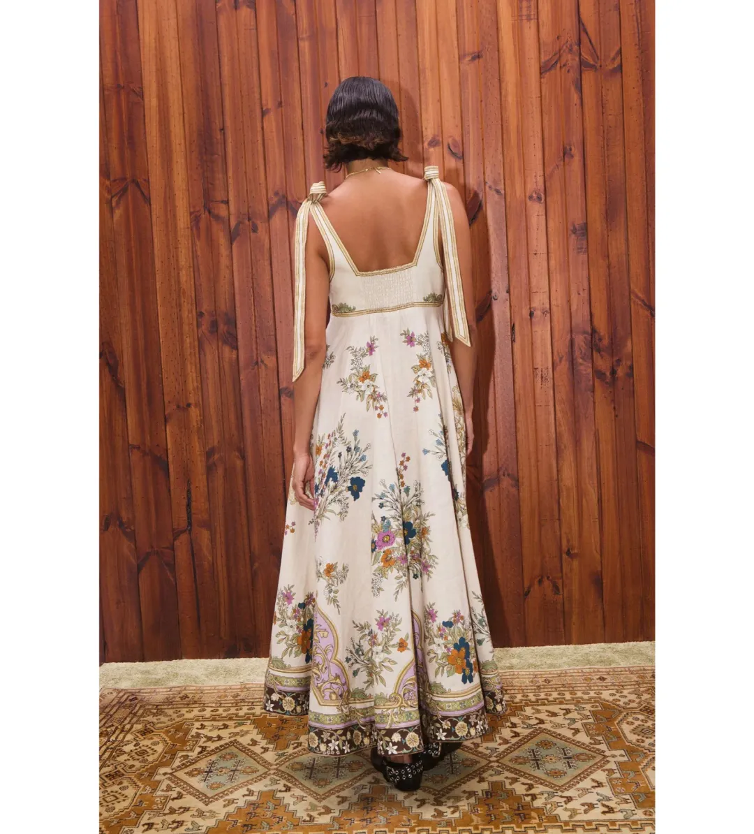 Antoinette Ballet Sundress Maxi Dress Multi Size 14 for rent on The Volte - main image