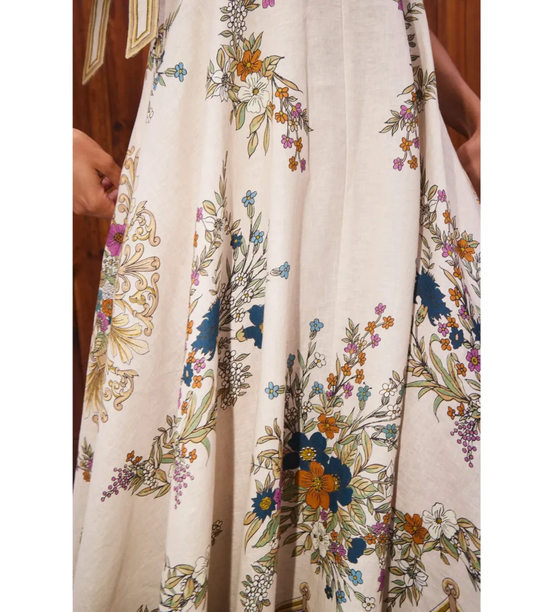 Antoinette Ballet Sundress Maxi Dress Multi Size 14 for rent on The Volte - main image
