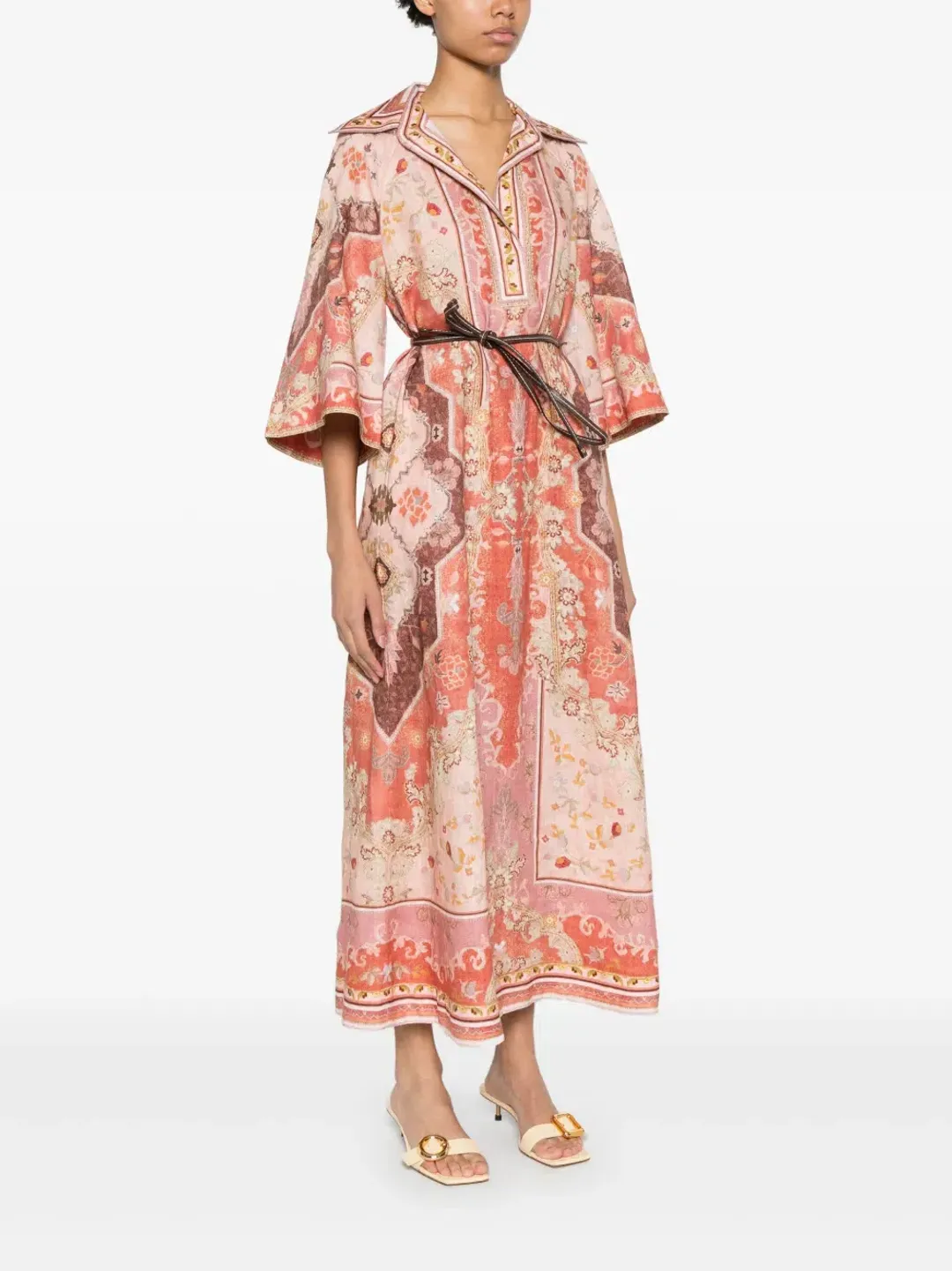 Zimmermann Wylie Midi Dress Multi Size 12 for rent on The Volte - main image