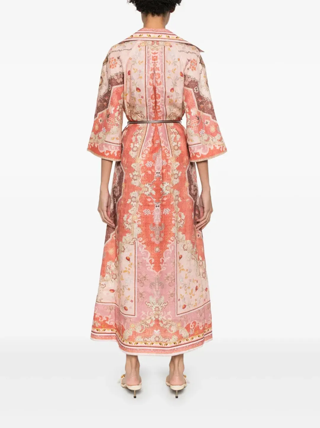 Zimmermann Wylie Midi Dress Multi Size 12 for rent on The Volte - main image