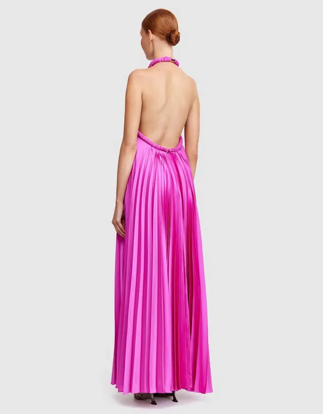 Acler Fixby Maxi Dress Violet Size 10 for rent on The Volte - main image