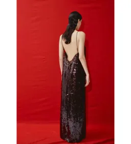 Alemais Geanie Sequin Gown In Chocolate Size L / AU 12 for rent on The Volte - image 3