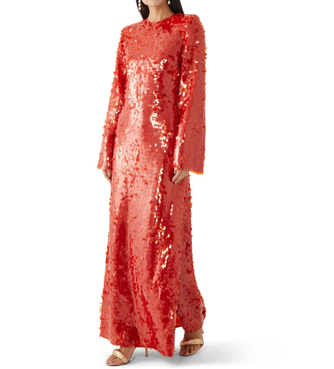 Alemais Geanie Sequin Long Gown in Red Size XL / AU 14 for rent on The Volte - main image