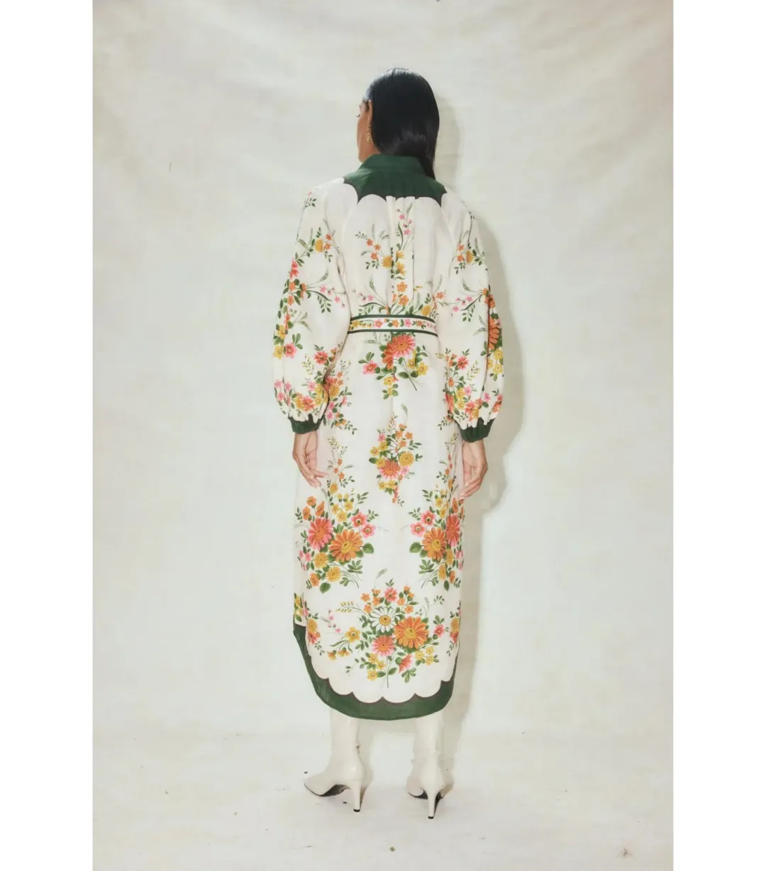 Alemais Elisabetta Midi Shirtdess Floral Size AU 14 for rent on The Volte - main image