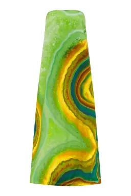 Alémais Iris Maxi Strapless Gown Green Print Size 16 for rent on The Volte - image 6
