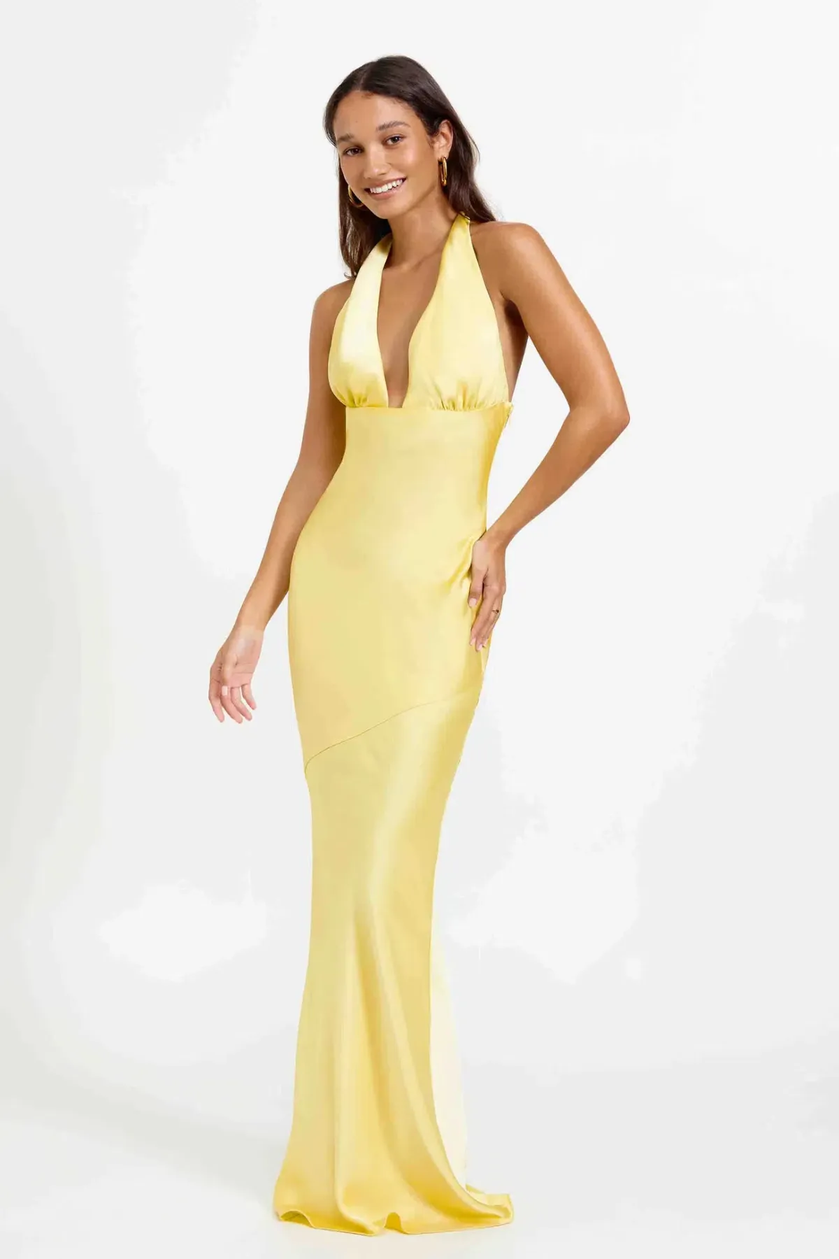 Lexi Novia Maxi Dress Pineapple Yellow Size L / Size 12 for rent on The Volte - main image