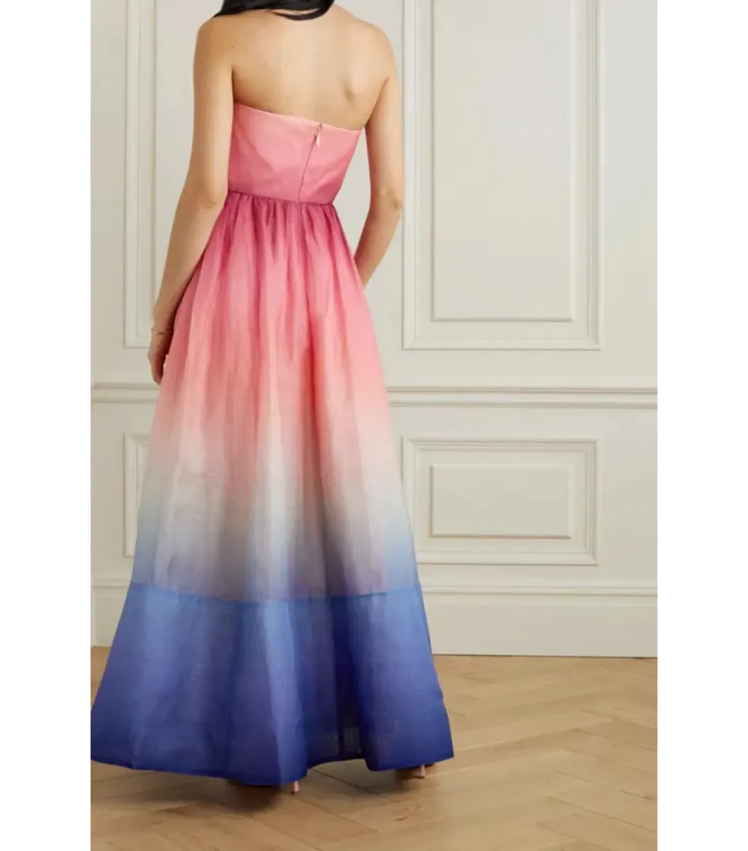 Zimmermann Postcard Strapless Maxi Dress Ombre Size 3 / AU 12- 14 for rent on The Volte - main image