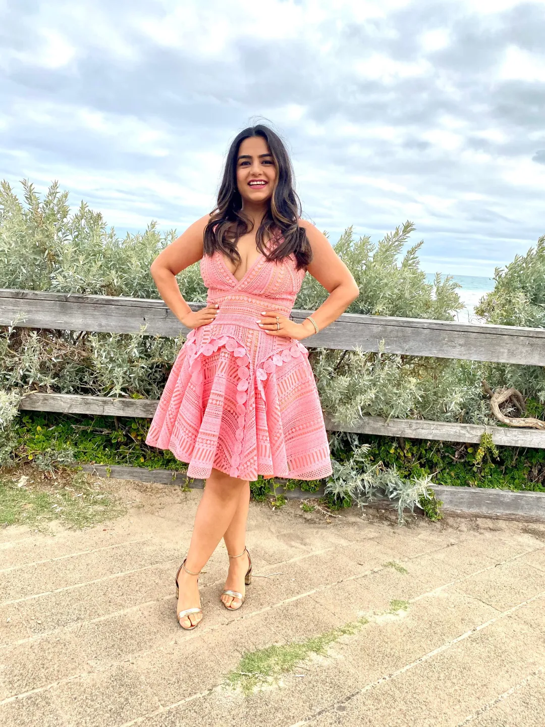 Thurley Hayley's Comet Dress Pink Size 12 for rent on The Volte - main image