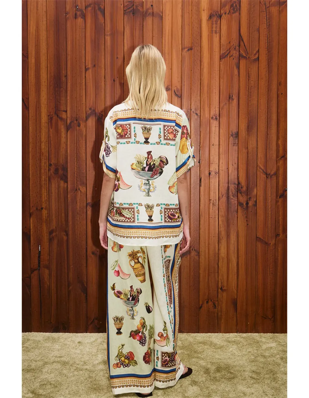 Alemais Mercado Shirt Multi Print Size  for rent on The Volte - main image
