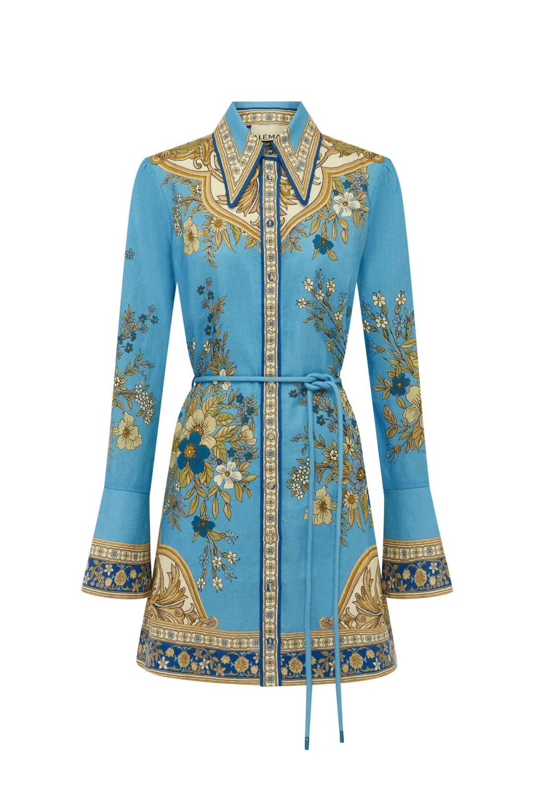 Alemais Cassie Mini Dress Blue Floral Size 12 for rent on The Volte - main image