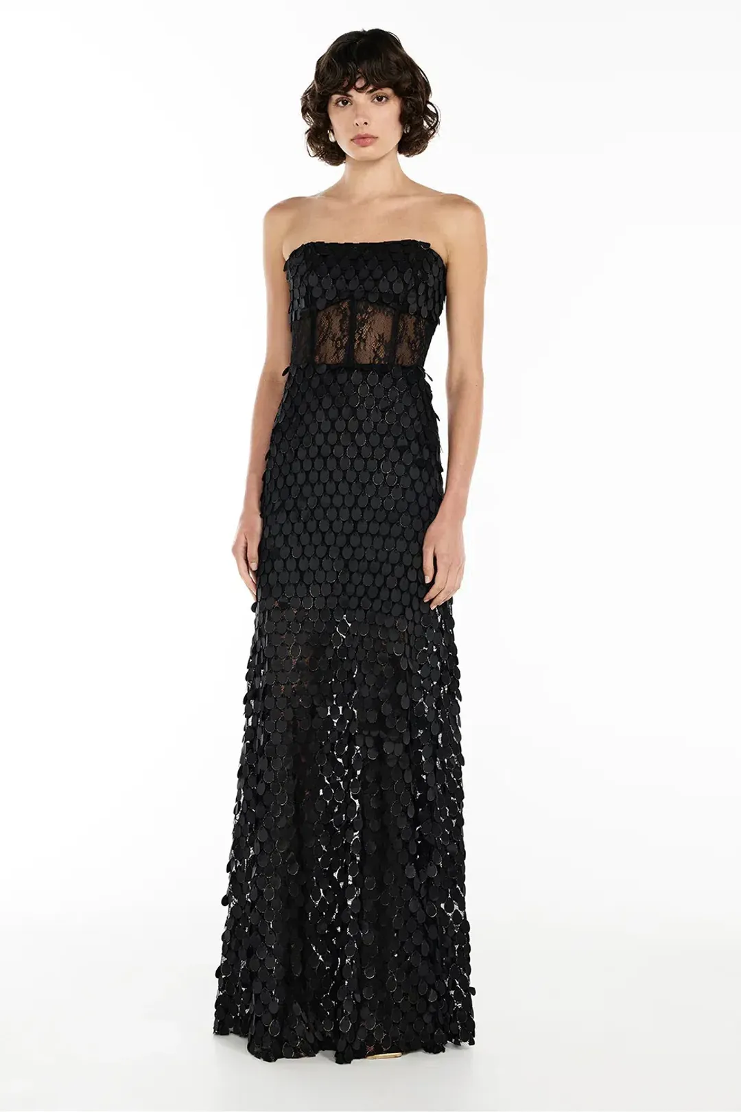Manning Cartell Supreme Extreme Strapless Gown Black Size 14 for rent on The Volte - main image