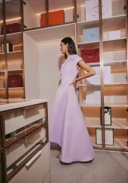Elliatt Marissa One Shoulder Gown Purple Size AU 8 for rent on The Volte - image 3