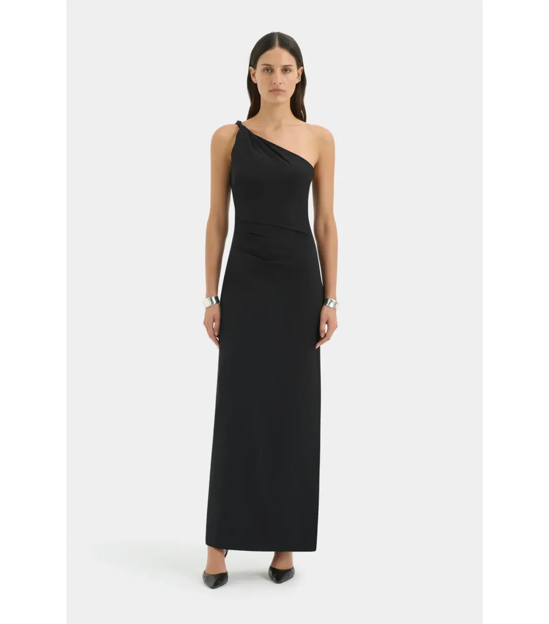 Sir the Label Rossana Full Length Gown in Black Size 3 / AU 12 for rent on The Volte - main image