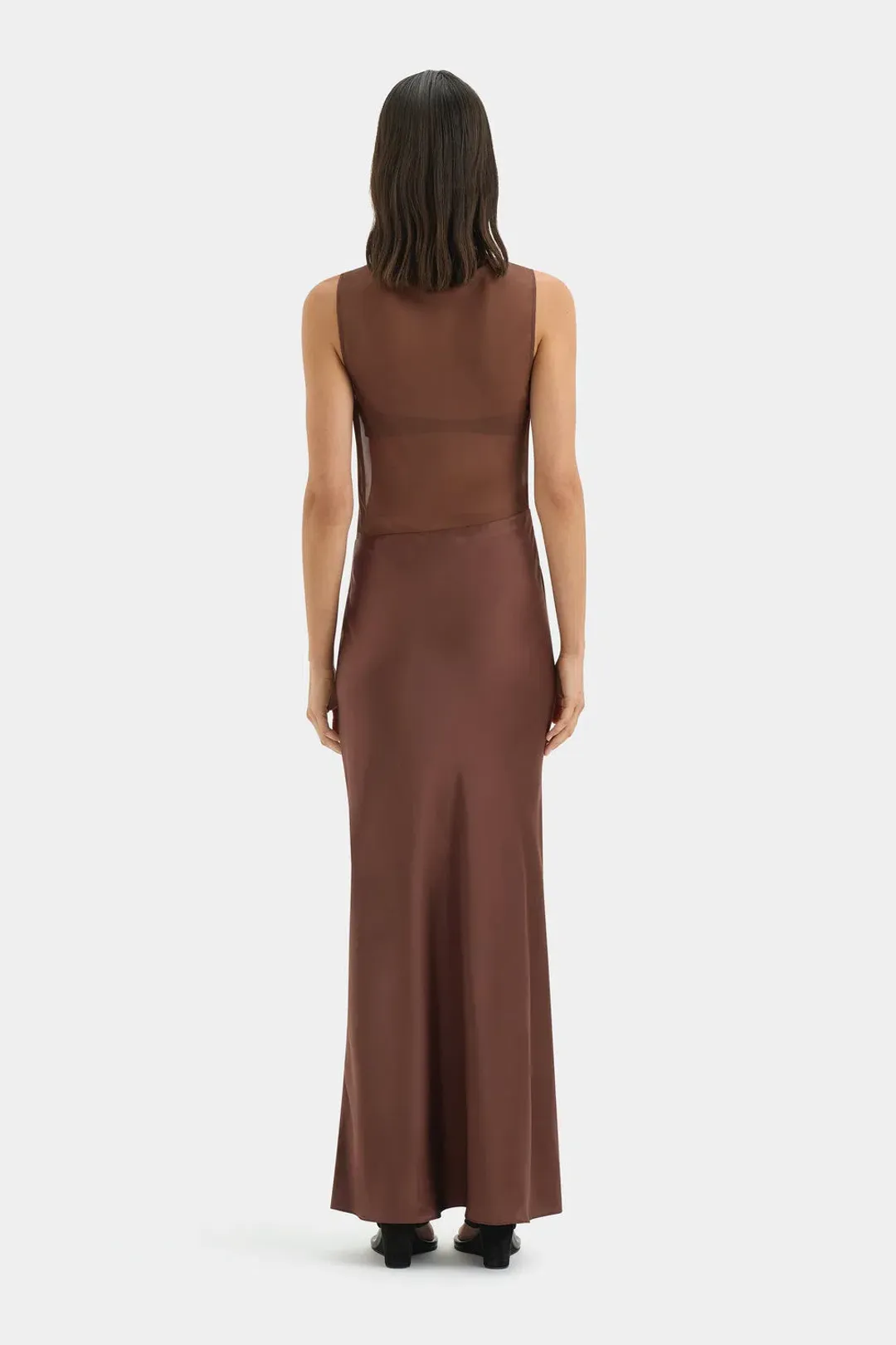 Sir the Label Luca Full Length Gown in Chestnut Brown Size 1 / AU 8 for rent on The Volte - main image