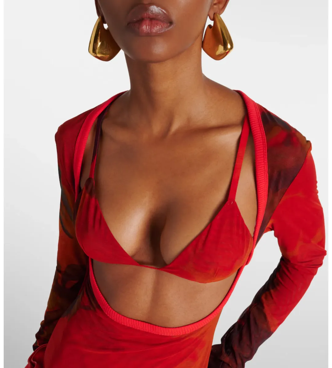 Sir the Label Libertine Printed Cutout Maxi Dress Print Size 8 for rent on The Volte - main image