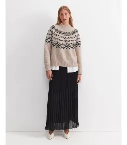 Sportscraft Sunflower Fair Isle Wool Sweater Oatmeal Size  for rent on The Volte - image 1