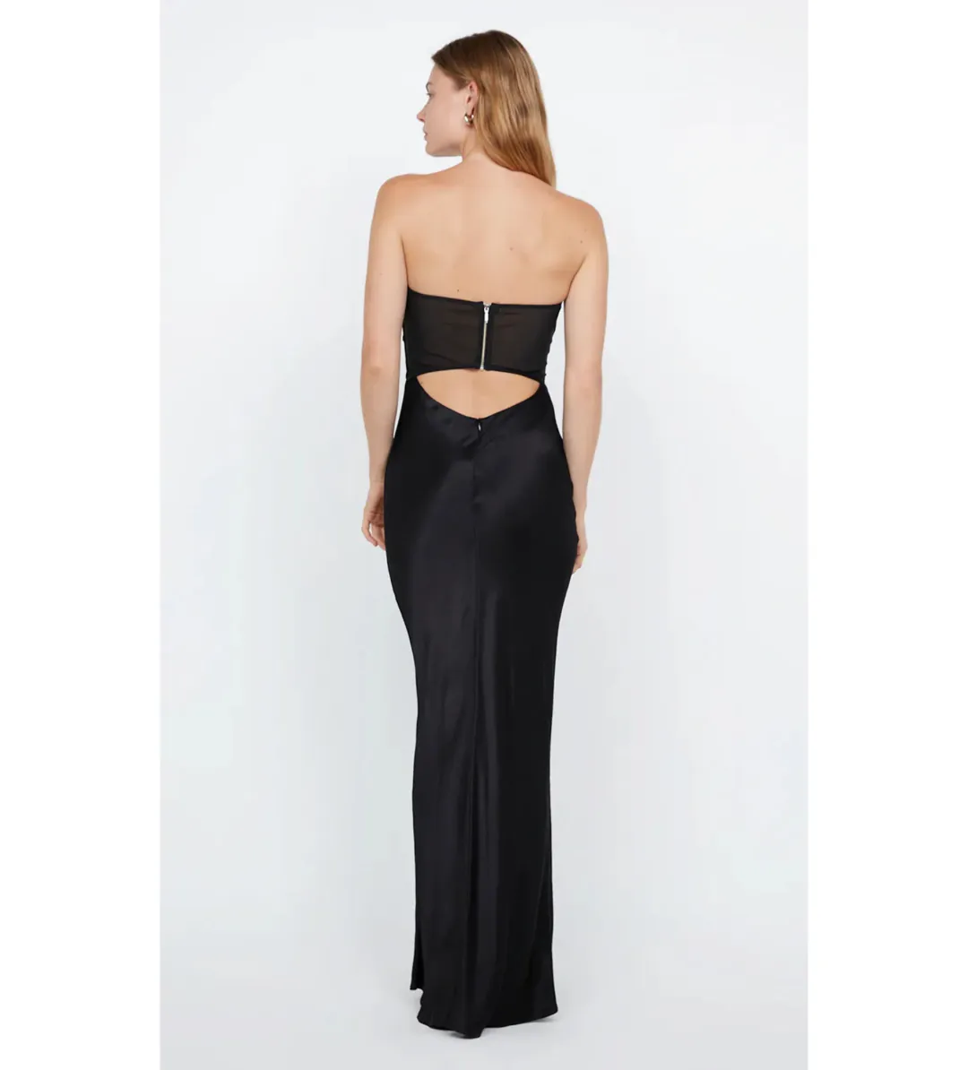 Bec and Bridge Halle Strapless Dress in Black Size AU 8 for rent on The Volte - main image