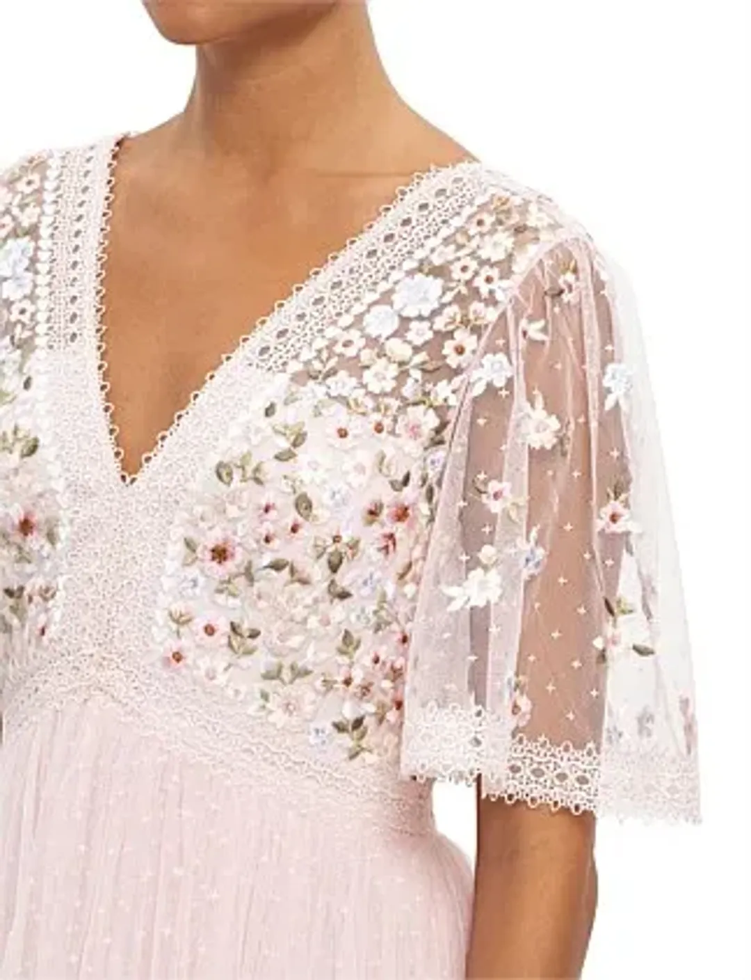 Needle and Thread Garland Ribbon Bodice Ankle Gown Size 16/L for rent on The Volte - main image
