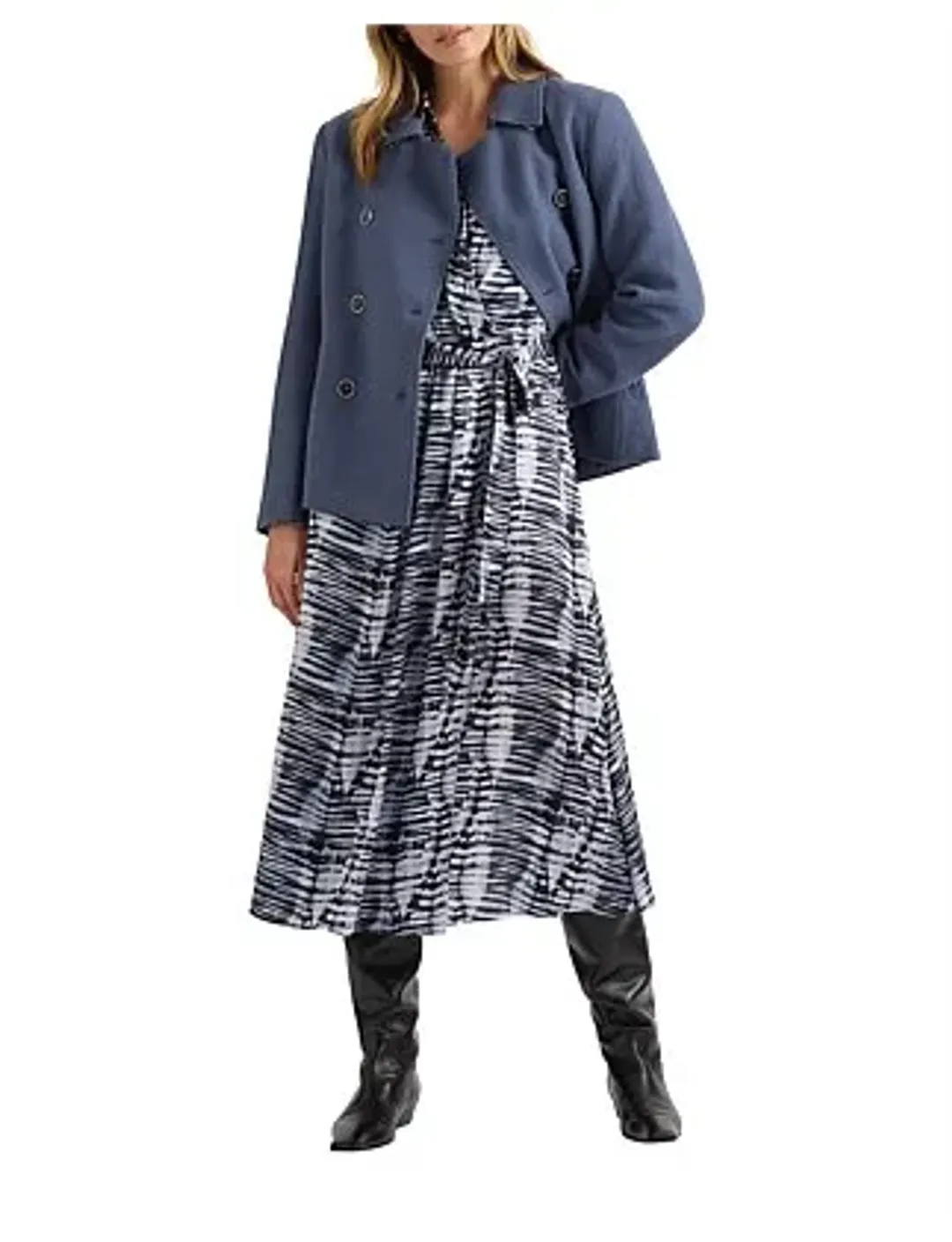 David Lawrence Brandon Felted Wool Jacket in Slate Grey Size 4/XXS for rent on The Volte - main image