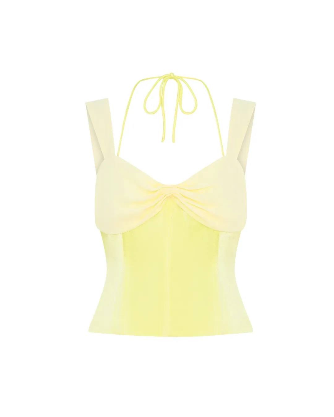 I am Delilah Scarlett Corset & Maxi Skirt Set in Butter Yellow Size S (AU 8)  for rent on The Volte - main image