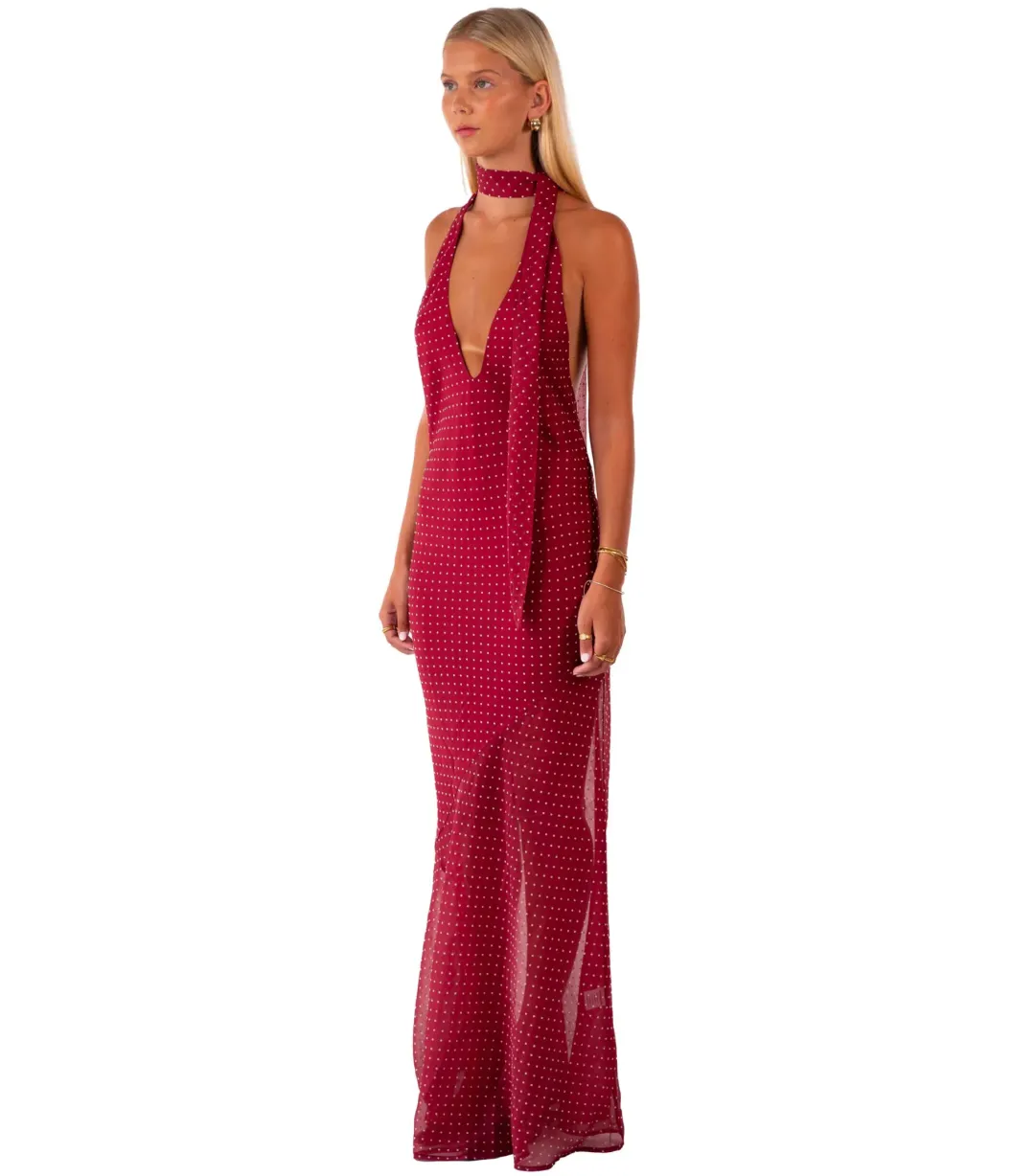 I Am Delilah Jasmine Maxi Dress Red Size AU 6  for rent on The Volte - main image