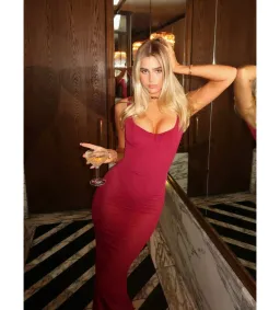 House of CB Robina Maxi Dress Wine Size 8  for rent on The Volte - image 1