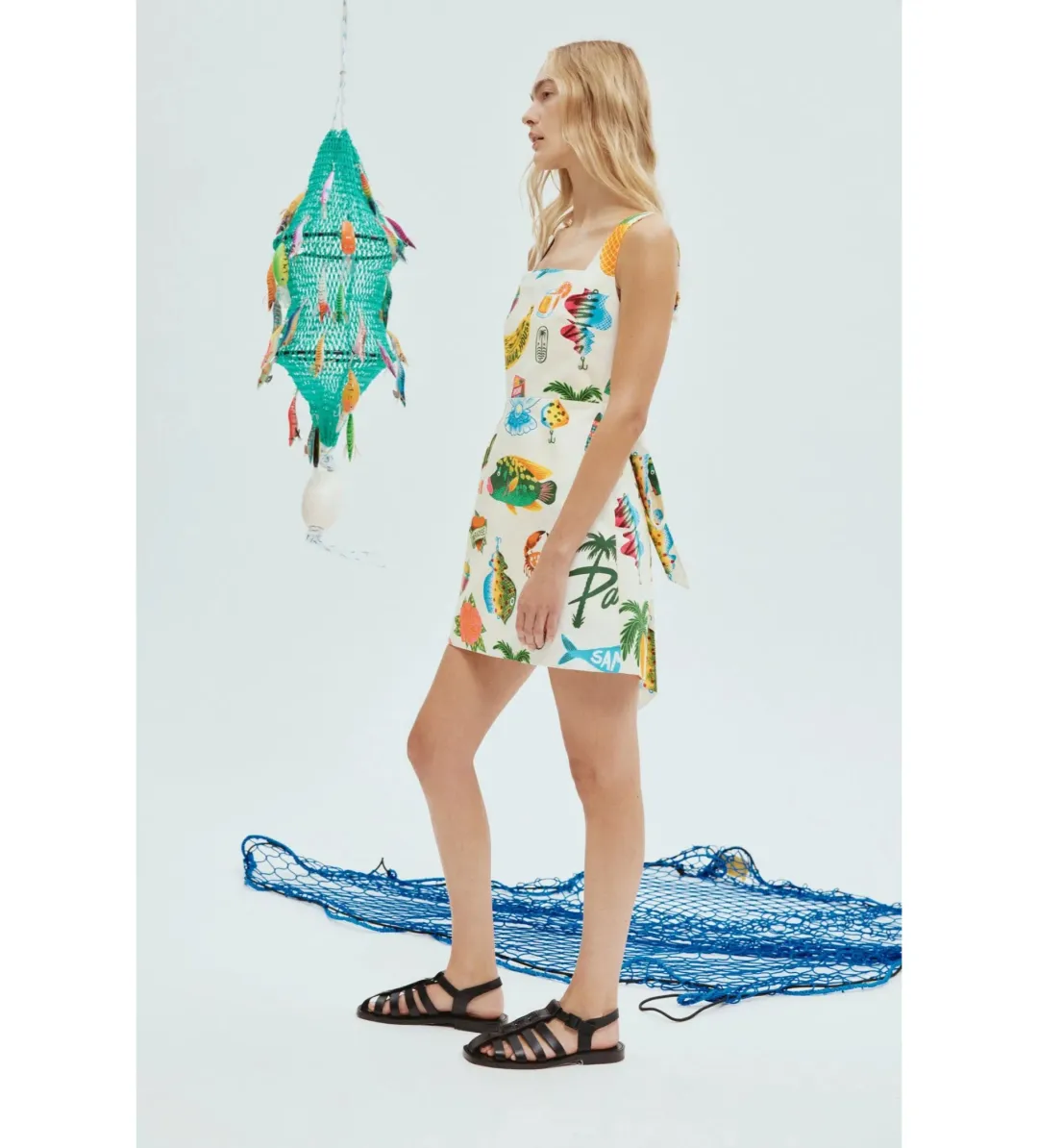 Alemais Samaki Mini Dress Print Size 12 for rent on The Volte - main image