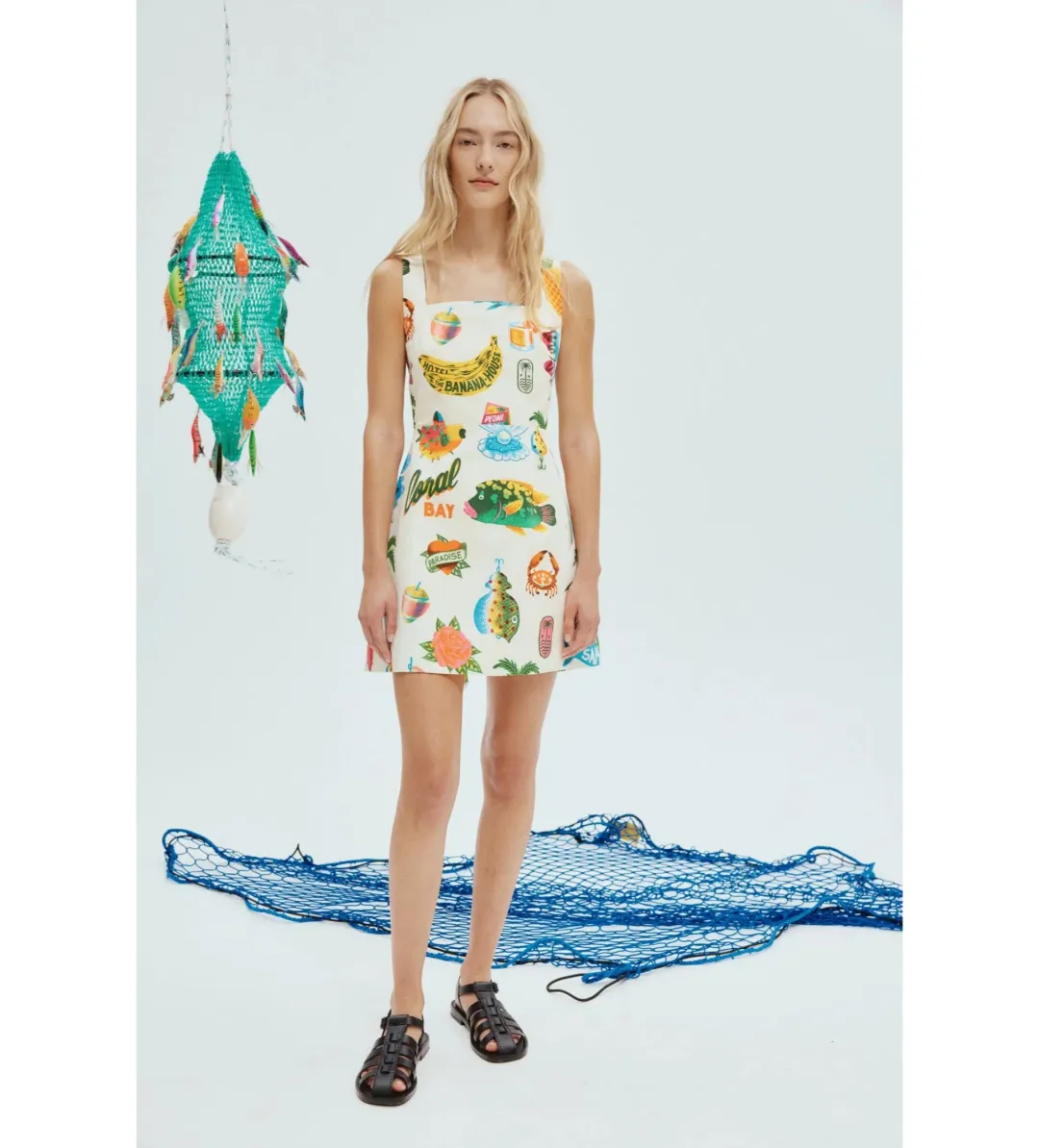 Alemais Samaki Mini Dress Print Size 12 for rent on The Volte - main image