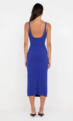 Bec + Bridge Karina Tuck Midi Dress Sapphire in Blue Size 8 for rent on The Volte - image 3