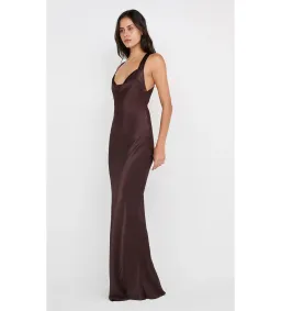 🤎 Bec and Bridge Gia Halter Maxi Dress in Dark Chocolate Size XS / AU 6 🤎 for rent on The Volte - image 2