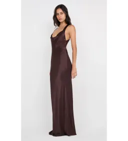 🤎 Bec & Bridge Gia Halter Maxi Dress Dark Chocolate Size 8 🤎 for rent on The Volte - image 2