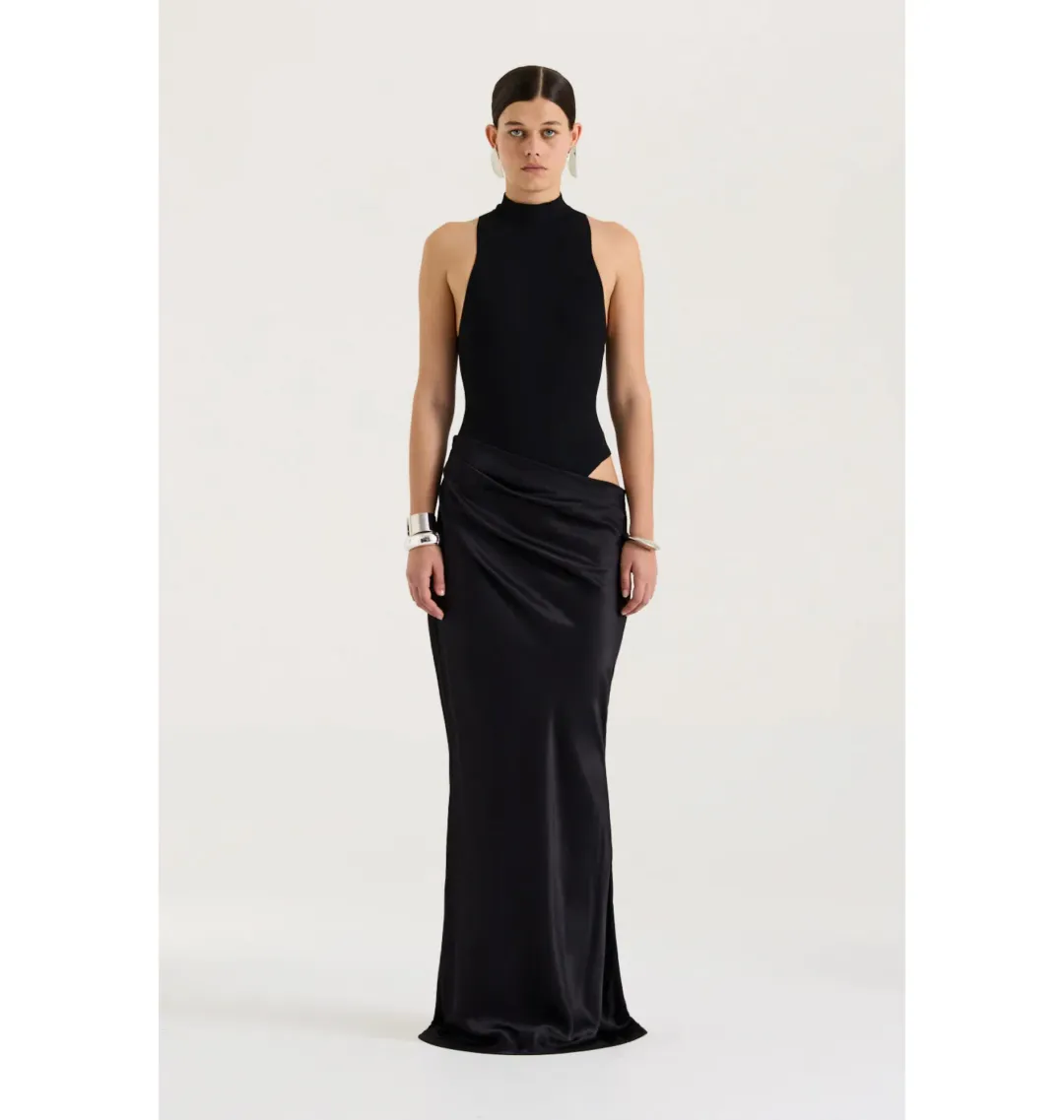 Henne Soraia Maxi Dress Black Size 10 for rent on The Volte - main image